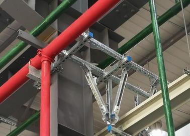 宁河该抗震支架的整体式支吊架结构协调性好